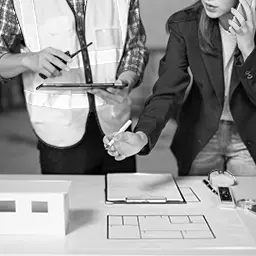 deux collaborateurs btp